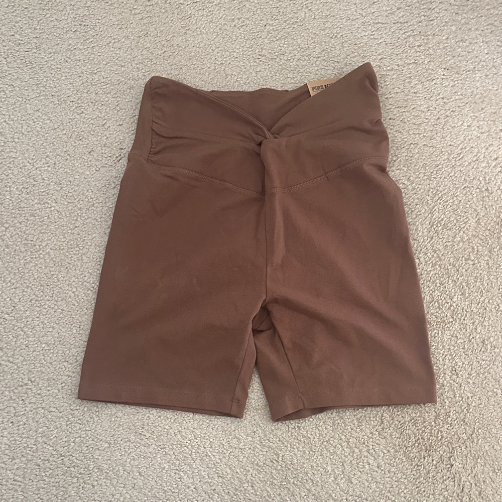 PINK Victoria's Secret High Waist Brown Shorts